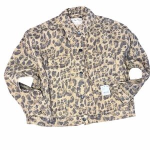 Free People Women’s Jacket Size Small Leopard Print